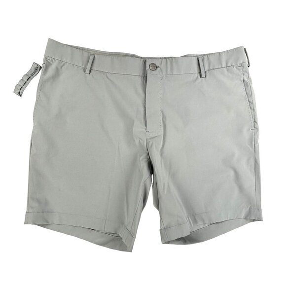 J. Hilburn Shorts Men's Gray Golf Size 40 Button Tee holder Stretch Performance - Picture 1 of 8